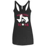 T-Shirts Vintage Black / X-Small Dont Mess With Texas Women's Triblend Racerback Tank