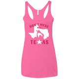 T-Shirts Vintage Pink / X-Small Dont Mess With Texas Women's Triblend Racerback Tank