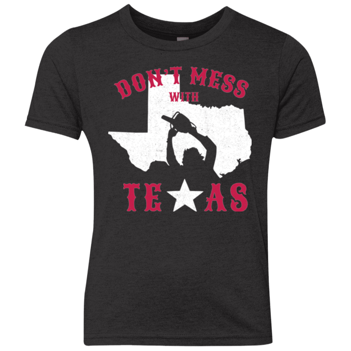 T-Shirts Vintage Black / YXS Dont Mess With Texas Youth Triblend T-Shirt