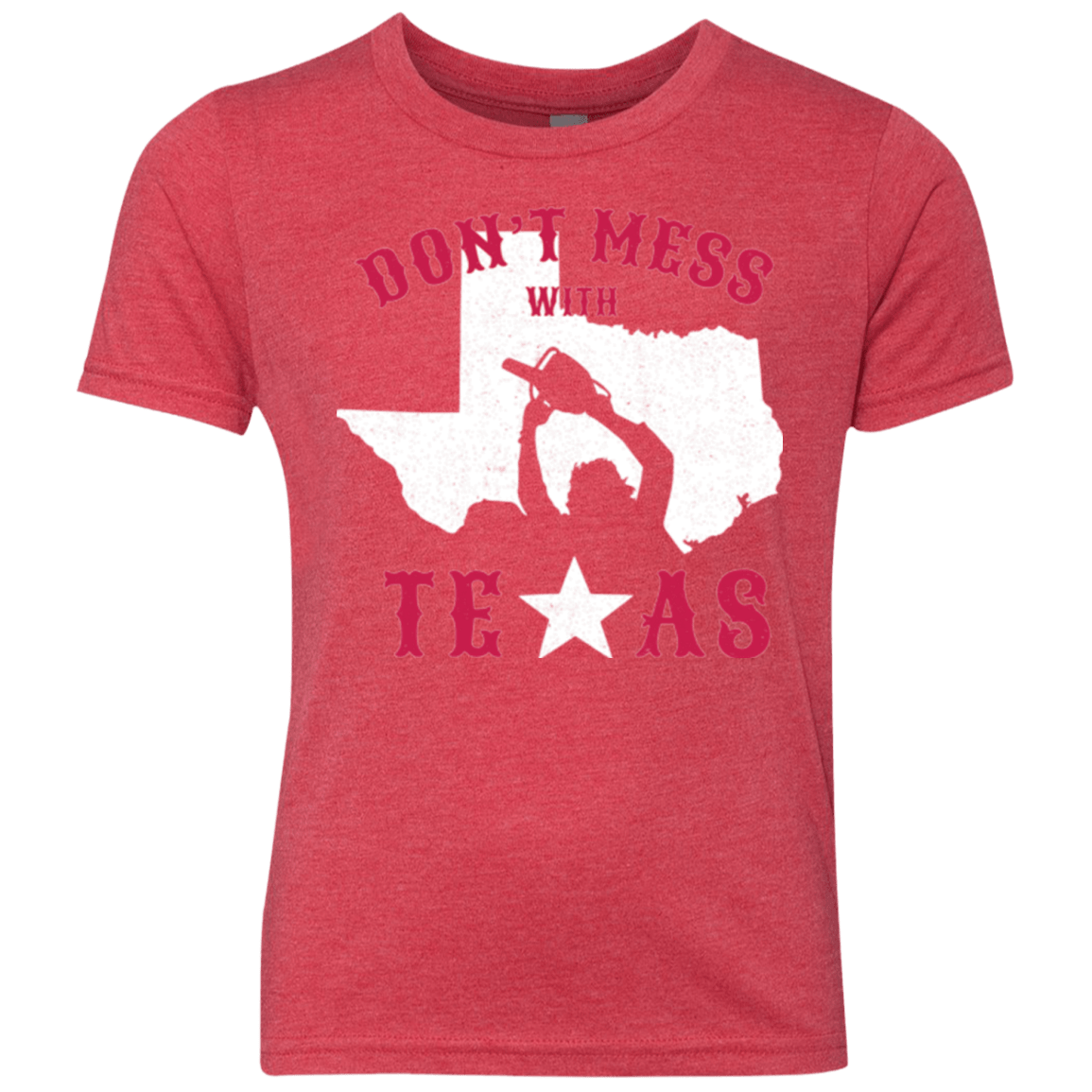 T-Shirts Vintage Red / YXS Dont Mess With Texas Youth Triblend T-Shirt