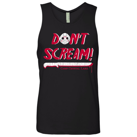T-Shirts Black / Small Dont Scream Men's Premium Tank Top