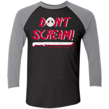 T-Shirts Vintage Black/Premium Heather / X-Small Dont Scream Men's Triblend 3/4 Sleeve