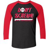 T-Shirts Vintage Black/Vintage Red / X-Small Dont Scream Men's Triblend 3/4 Sleeve