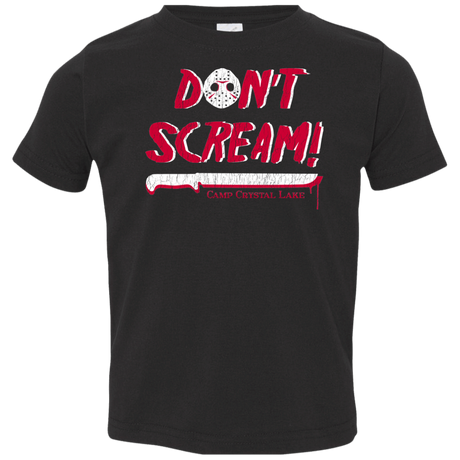 T-Shirts Black / 2T Dont Scream Toddler Premium T-Shirt