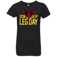 T-Shirts Black / YXS Dont Skip Leg Day Girls Premium T-Shirt