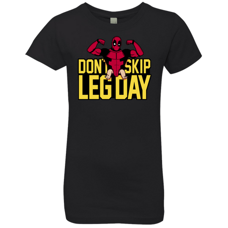 T-Shirts Black / YXS Dont Skip Leg Day Girls Premium T-Shirt
