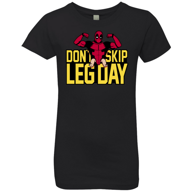 T-Shirts Black / YXS Dont Skip Leg Day Girls Premium T-Shirt