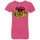 T-Shirts Hot Pink / YXS Dont Skip Leg Day Girls Premium T-Shirt