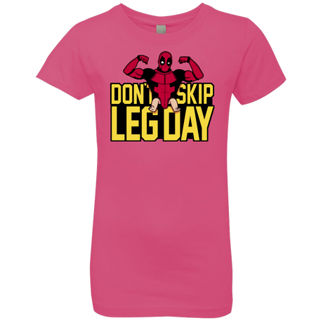 T-Shirts Hot Pink / YXS Dont Skip Leg Day Girls Premium T-Shirt