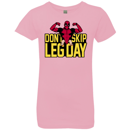 T-Shirts Light Pink / YXS Dont Skip Leg Day Girls Premium T-Shirt