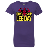 T-Shirts Purple Rush / YXS Dont Skip Leg Day Girls Premium T-Shirt