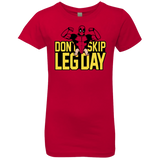 T-Shirts Red / YXS Dont Skip Leg Day Girls Premium T-Shirt