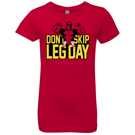 T-Shirts Red / YXS Dont Skip Leg Day Girls Premium T-Shirt