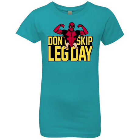 T-Shirts Tahiti Blue / YXS Dont Skip Leg Day Girls Premium T-Shirt
