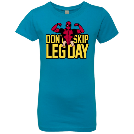T-Shirts Turquoise / YXS Dont Skip Leg Day Girls Premium T-Shirt