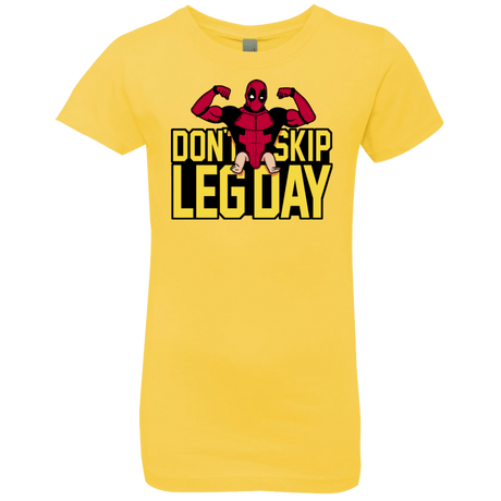 T-Shirts Vibrant Yellow / YXS Dont Skip Leg Day Girls Premium T-Shirt