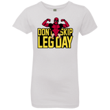T-Shirts White / YXS Dont Skip Leg Day Girls Premium T-Shirt