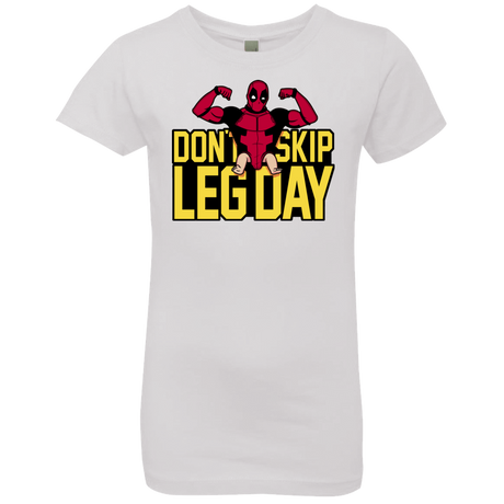 T-Shirts White / YXS Dont Skip Leg Day Girls Premium T-Shirt