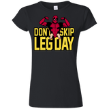 T-Shirts Black / S Dont Skip Leg Day Junior Slimmer-Fit T-Shirt