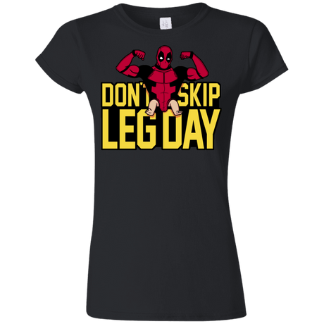 T-Shirts Black / S Dont Skip Leg Day Junior Slimmer-Fit T-Shirt