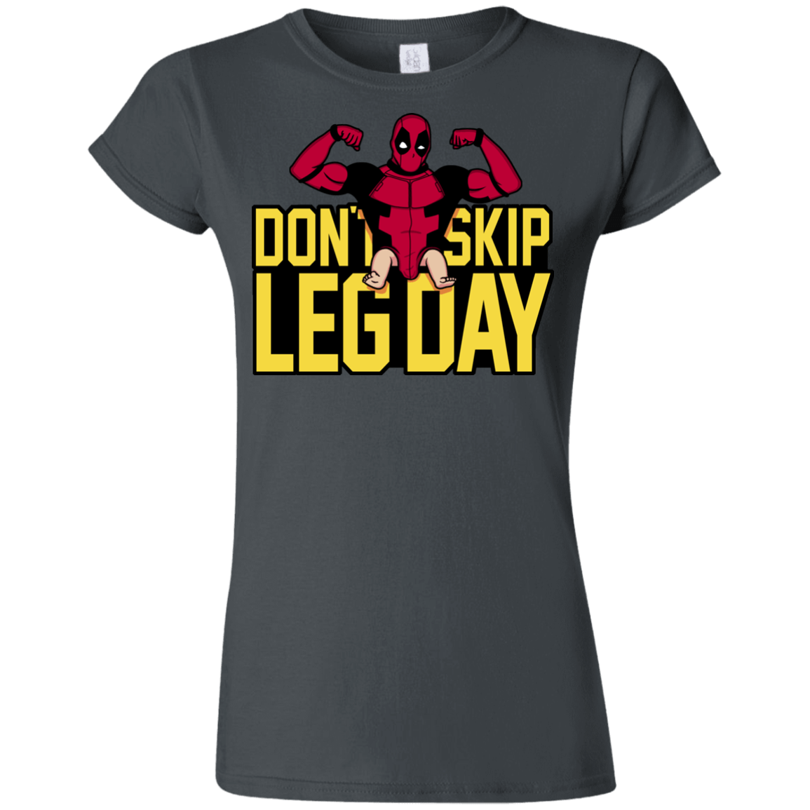 T-Shirts Charcoal / S Dont Skip Leg Day Junior Slimmer-Fit T-Shirt