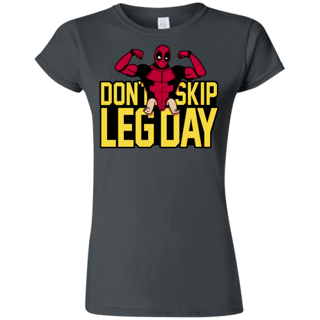 T-Shirts Charcoal / S Dont Skip Leg Day Junior Slimmer-Fit T-Shirt