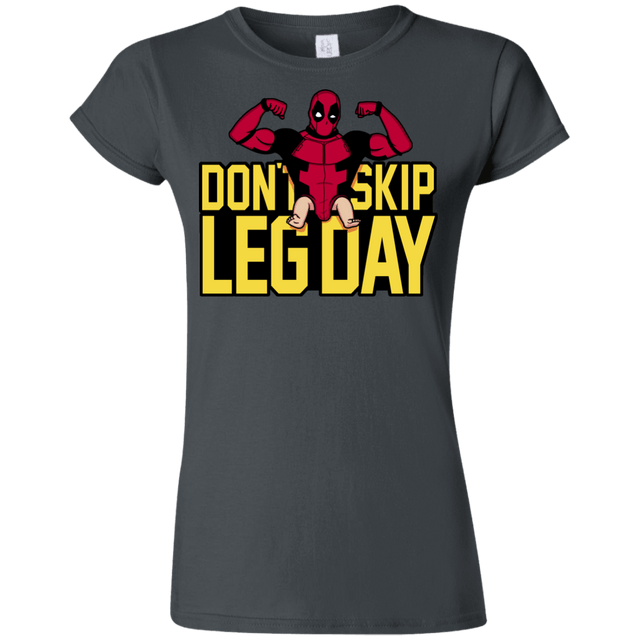 T-Shirts Charcoal / S Dont Skip Leg Day Junior Slimmer-Fit T-Shirt