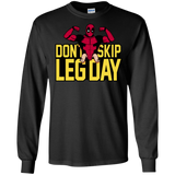 T-Shirts Black / S Dont Skip Leg Day Men's Long Sleeve T-Shirt