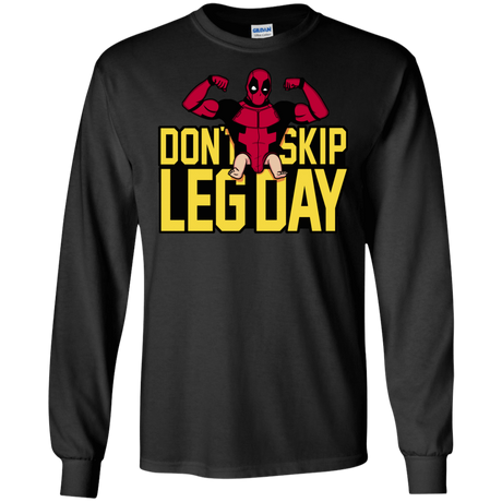 T-Shirts Black / S Dont Skip Leg Day Men's Long Sleeve T-Shirt