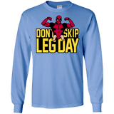 T-Shirts Carolina Blue / S Dont Skip Leg Day Men's Long Sleeve T-Shirt