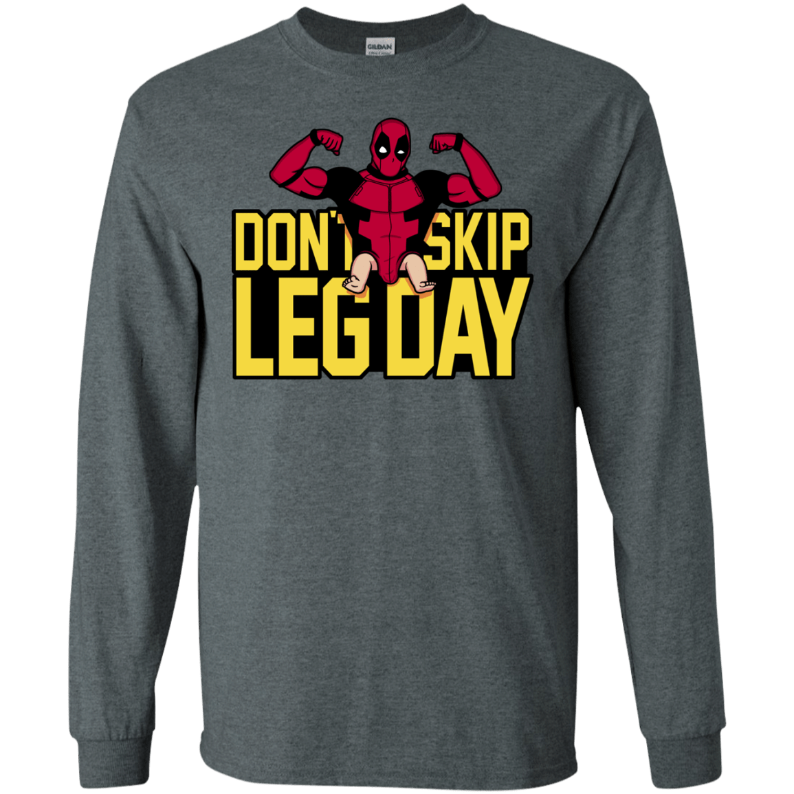 T-Shirts Dark Heather / S Dont Skip Leg Day Men's Long Sleeve T-Shirt