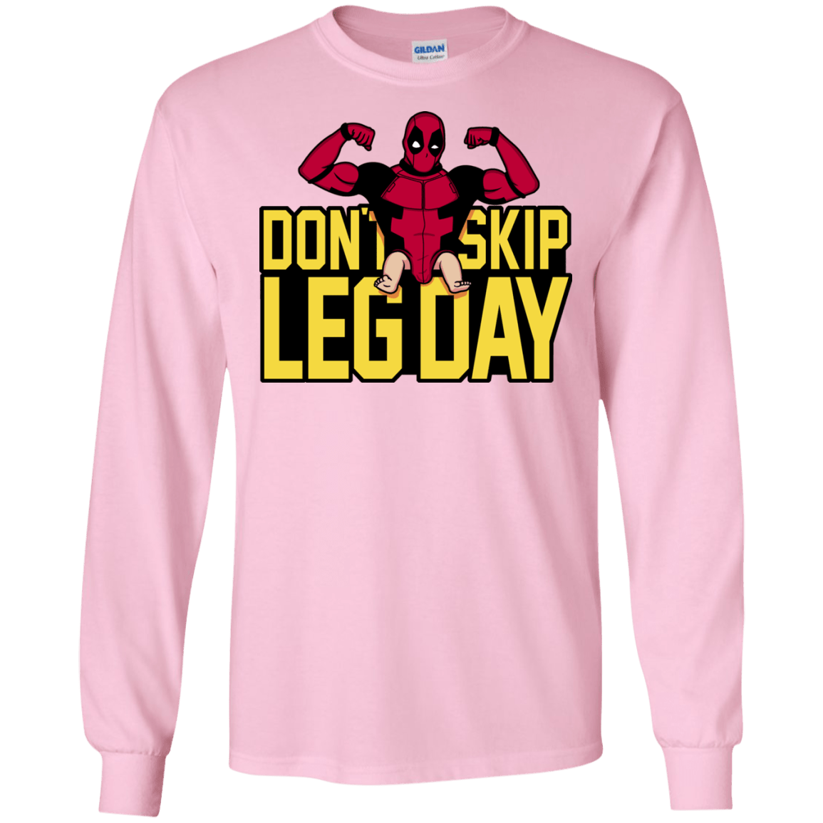 T-Shirts Light Pink / S Dont Skip Leg Day Men's Long Sleeve T-Shirt