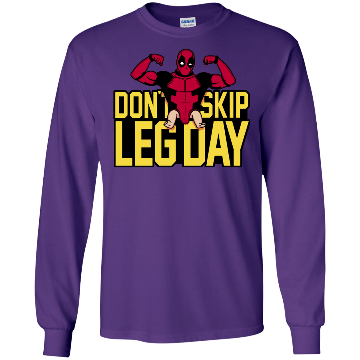 T-Shirts Purple / S Dont Skip Leg Day Men's Long Sleeve T-Shirt