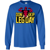 T-Shirts Royal / S Dont Skip Leg Day Men's Long Sleeve T-Shirt