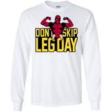 T-Shirts White / S Dont Skip Leg Day Men's Long Sleeve T-Shirt