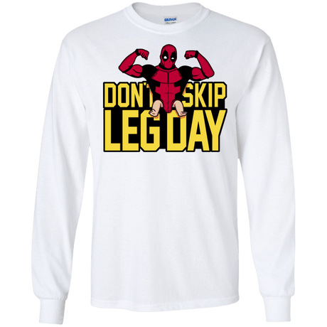 T-Shirts White / S Dont Skip Leg Day Men's Long Sleeve T-Shirt