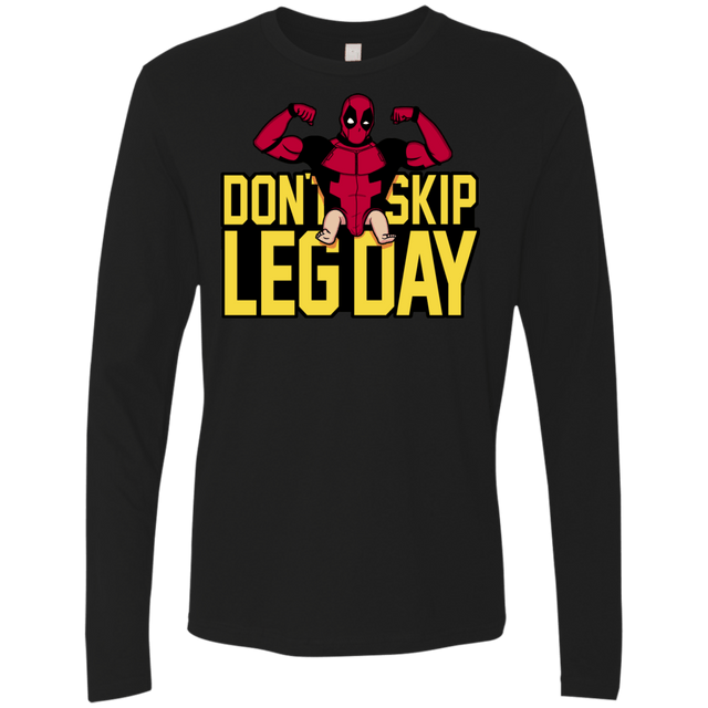 T-Shirts Black / S Dont Skip Leg Day Men's Premium Long Sleeve