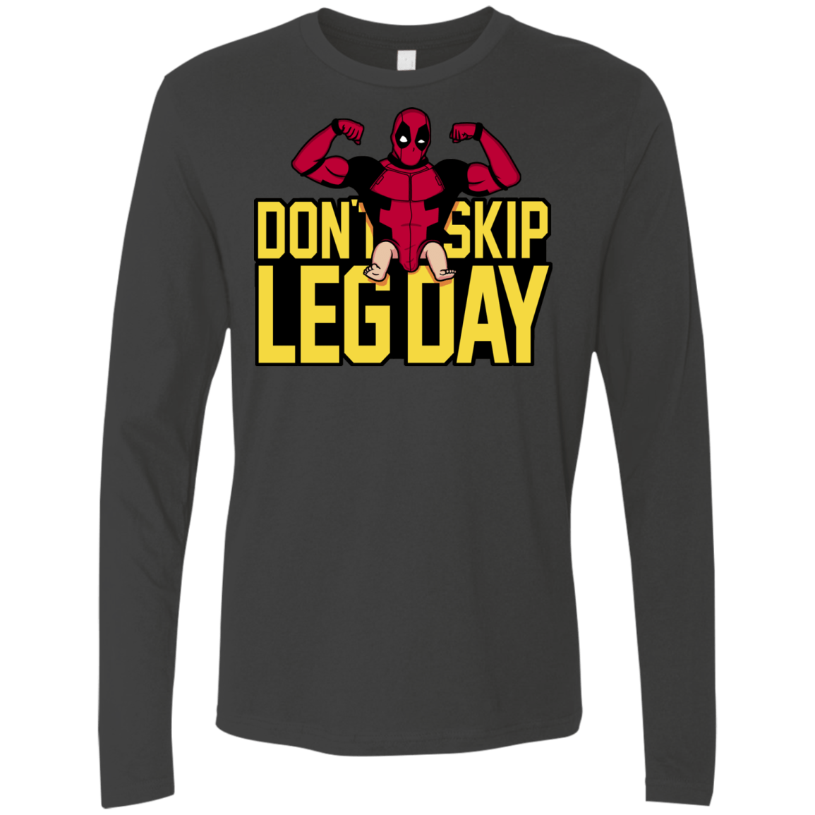 T-Shirts Heavy Metal / S Dont Skip Leg Day Men's Premium Long Sleeve