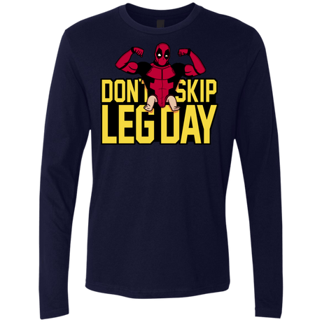 T-Shirts Midnight Navy / S Dont Skip Leg Day Men's Premium Long Sleeve