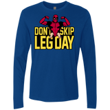T-Shirts Royal / S Dont Skip Leg Day Men's Premium Long Sleeve