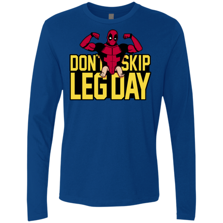 T-Shirts Royal / S Dont Skip Leg Day Men's Premium Long Sleeve