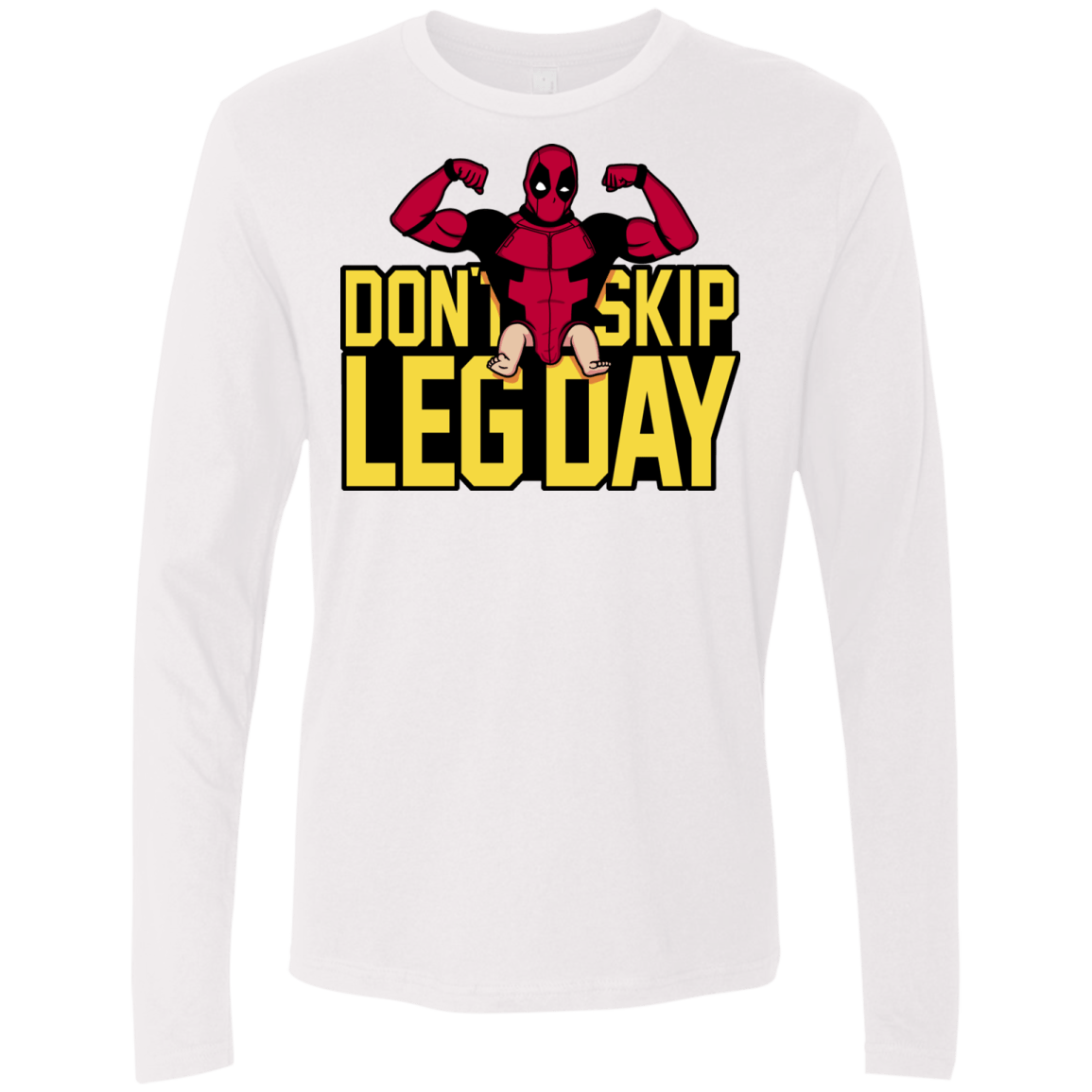 T-Shirts White / S Dont Skip Leg Day Men's Premium Long Sleeve