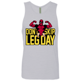 T-Shirts Heather Grey / S Dont Skip Leg Day Men's Premium Tank Top