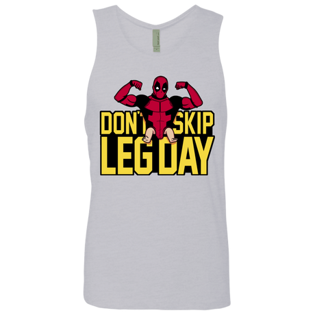 T-Shirts Heather Grey / S Dont Skip Leg Day Men's Premium Tank Top