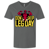 T-Shirts Heavy Metal / X-Small Dont Skip Leg Day Men's Premium V-Neck
