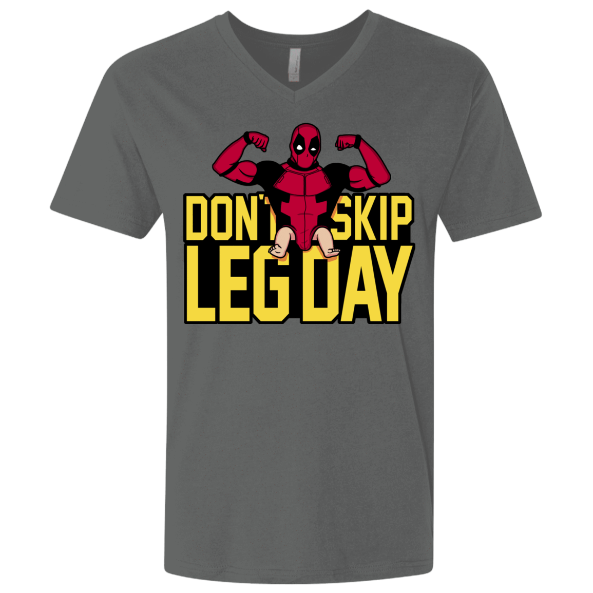 T-Shirts Heavy Metal / X-Small Dont Skip Leg Day Men's Premium V-Neck
