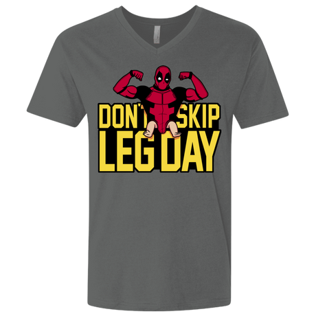 T-Shirts Heavy Metal / X-Small Dont Skip Leg Day Men's Premium V-Neck