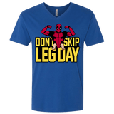 T-Shirts Royal / X-Small Dont Skip Leg Day Men's Premium V-Neck