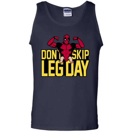 T-Shirts Navy / S Dont Skip Leg Day Men's Tank Top