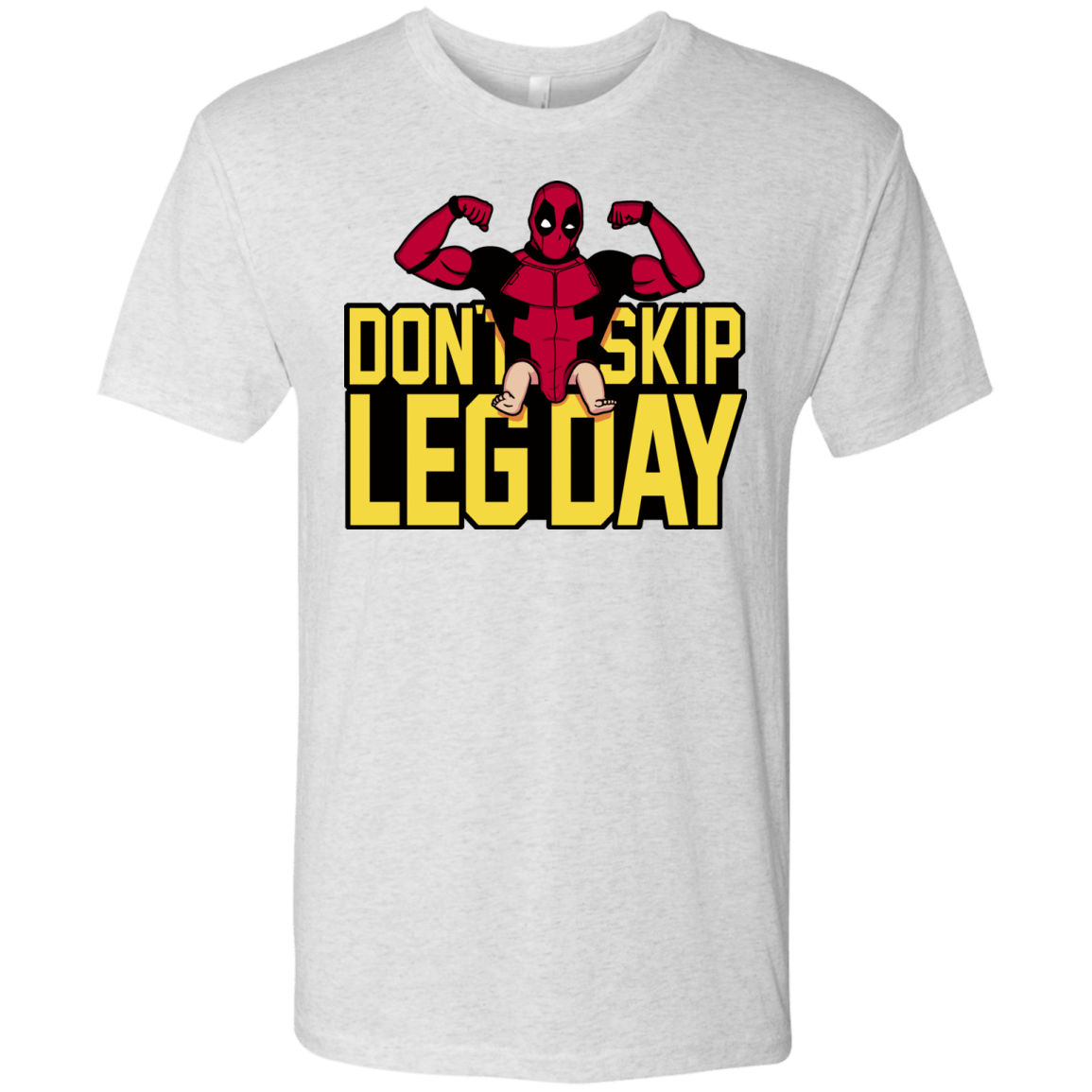 T-Shirts Heather White / S Dont Skip Leg Day Men's Triblend T-Shirt